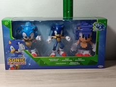 *FREE SHIP* 4″ DIGITAL CLASSIC MODERN Sonic the Hedgehog 35TH 3-PK Sega JAKKS