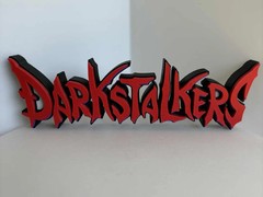 Darkstalkers Capcom Logo Sign 3D Display Wall Art Video Game Room Decor