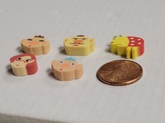 Pikmin 3 Mini Eraser Set (2023) Brand New Japan Import Full Set of 12 in Bottle