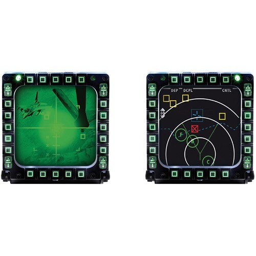 Thrustmaster MFD Cougar Pack 2-Pack of USB Cockpit Panels Programmable LEDs