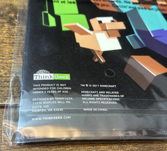 Minecraft Magnet Set Fridge Sheets ThinkGeek Magnetic 2011 New