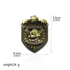 Five Nights at Freddy’s Fazbear Security Badge Brooch Pin FNAF Freddy Metal