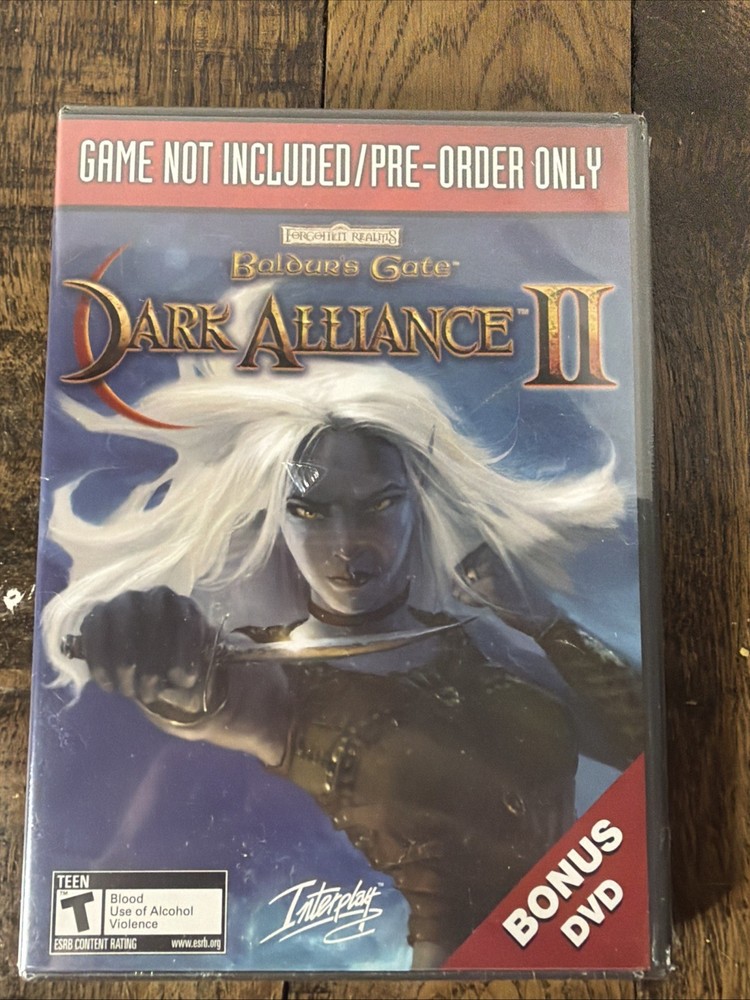 Baldurs Gate Dark Alliance II Preorder Promo Bonus DVD Dungeons and Dragons RARE