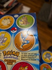 Lot Of 4 Pokemon Collector Coins Kraft Mac & Cheese Box Cutout Plus 3 Loose