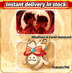 Genshin Impact x KFC Japan Collab Alhaitham Kaveh Namecard Aranara Pet⭐Instant