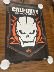 Call Of Duty Zombies COD Black Ops 3 Rare Skull Poster 2015 GameStop