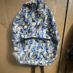 Bethesda Fallout Vault Boy Backpack with Zippered Pocket Video Game Merchandise
