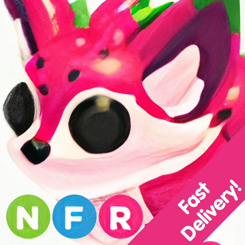 Dragonfruit Fox ✨ Neon Fly Ride NFR ✨ US Seller Adopt From Me Today