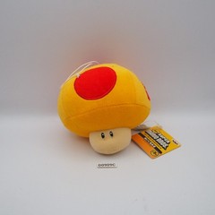 D0909C New Super Mario Mega Mushroom Banpresto 2007 Plush 4.5″ Toy Japan 43944