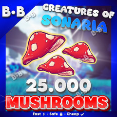 CREATURES OF SONARIA🍄[ 25K – 5M Mushrooms / MUSH]⚡INSTANT DELIVERY・COS⚡ million