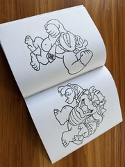RARE NINTENDO STORE SAN FRANCISCO PROMO ITEM SUPER MARIO CHARACTERS COLOR BOOK!