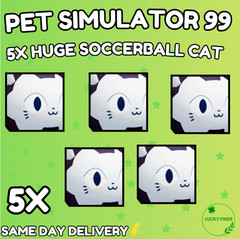 🔥💎5X Huge Soccerball Cat (PS99) 🔥PET SIMULATOR 99 – CHEAPEST!⚡💸