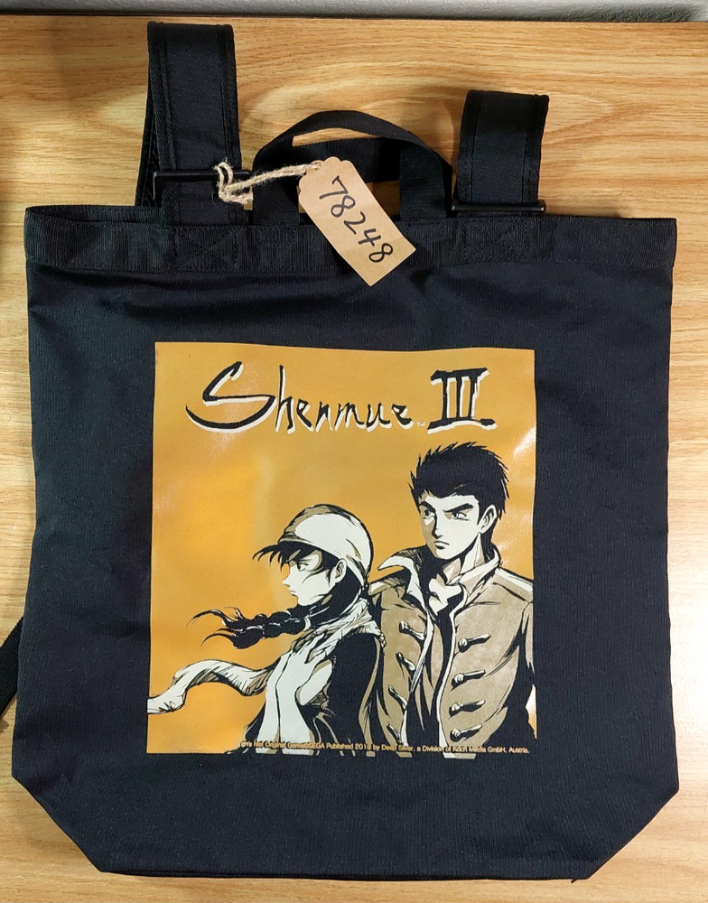Shenmue III Backer Exclusive Tote Bag 17″x17″ w/ Backpack Straps RARE!!!