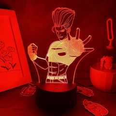 Game the King of Fighters Benimaru Nikaido 3D LED Neon Night Light Xmas Gift for