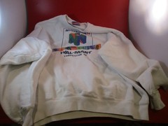 Nintendo 64 Console N64 Wal-Mart Competition ’96 Promo Sweatshirt Super Mario 64