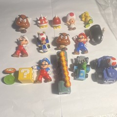 Super Mario Bros Mini Figure Toy Lot Mario Toad Goomba Yoshi Kart