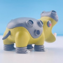 Pokemon Yoshinoya Limited Figure Set Groudon Slowpoke Turtwig Rhyperior Japan