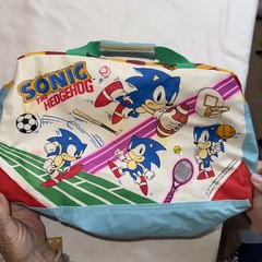 Vintage SEGA Sonic The Hedgehog Duffel/Gym Bag GENUINE COLLECTIBLE