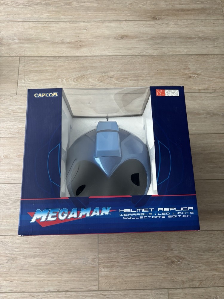 Capcom Mega Man Helmet Replica Wearable Helmet w/ LED Lights Collector’s Ed