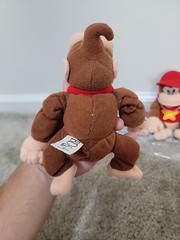 Donkey Kong DK and Diddy Plush Vintage Nintendo Stuffed Animals Beanbags BD&A