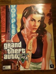 GRAND THEFT AUTO V FIVE DOUBLE SIDED PROMO POSTER SIZE 22″ X 28″ RARE