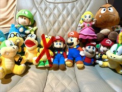 Super Mario Plush Doll Lot Mario Luigi Princess Peach Goomba Iggy