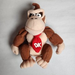Vintage Nintendo Donkey Kong BD&A Super Mario 6″ Bean Bag Plush Toy N64 1997