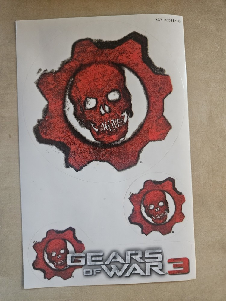 Gears of War 3 – Stickers / Decals Gears Omen Logo 3 stickers on Sheet