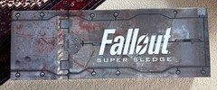 Fallout Bethesda Chronicle Collectables Licensed Replica 1:1 Scale Super Sledge