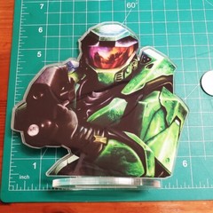 Master Chief acrylic standee 6×6 inches Halo display game room gift xbox retro