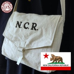 Fallout New Vegas NCR Stenciled Handmade Economy Canvas Military Shoulder Bag