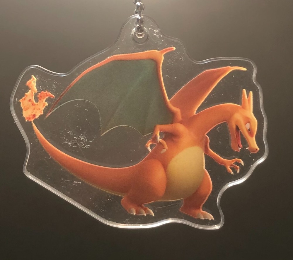Pokemon Figure Flats Charizard Acrylic Strap Bandai Mewtwo Strikes Back Movie