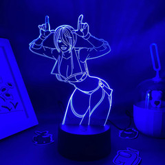 Game the King of Fighters Angel 3D LED Neon Night Lights Birthday Gift for Frien