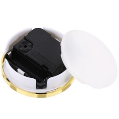 Hicarer Round Clock Insert 3-1/8 Inch (80 mm) Quartz Movement Roman Gold Trim
