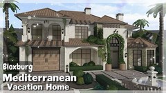 MEDITERRANEAN VACATION HOME BLOXBURG.CHECK DESCRIP.FAST BUILDER FOR CHEAP PRICE