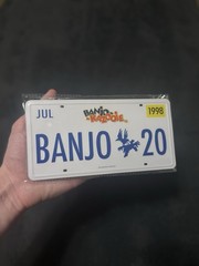 Microsoft. 20th Anniversary Banjo-Kazooie Collectible License Plate. 1998.