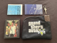 GTA V Steelbook, Cash Bag, Los Santos Map, Blueprint Map, Game Disc (PS3)