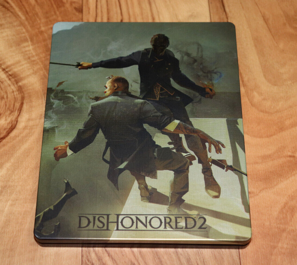 Dishonored 2 Extremely Rare Steelbook Steel Book G2 PS4 Xbox One NO GAME