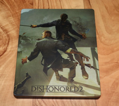 Dishonored 2 Extremely Rare Steelbook Steel Book G2 PS4 Xbox One NO GAME