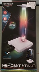 Bytech Gaming Headset Stand Light Up Multicolor Glow Dual USB New in Box