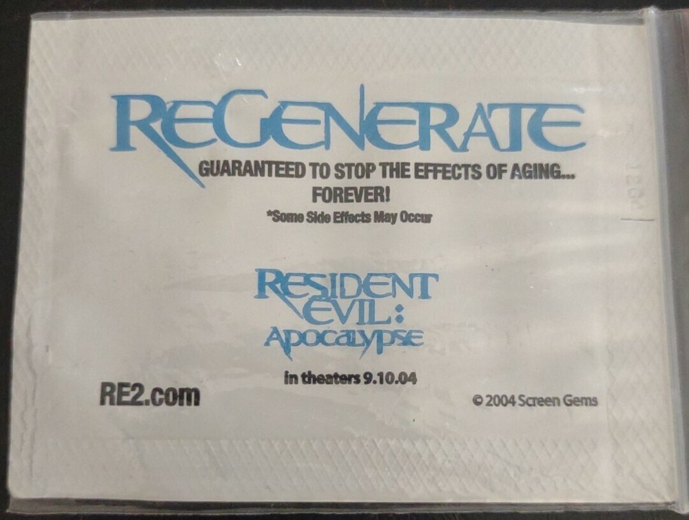 resident evil regenerate balm lotion rare Promo RE2 2004 ps1