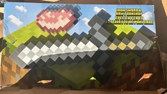 Rare Minecraft Adventure Kit Iron Sword & Raw Porkchop Minecraft Foam Sword Toy