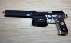 Samurai Edge Wesker Style 3D Printed Prop Replica w/ Attatchments, Mag, Round