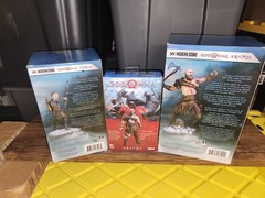 God of War Kratos & Atreus Statues GameStop Neca Kratos Figure Lot Playstation
