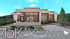 BLOXBURG MODERN HOUSE. FAST BUILDER CHEAP SERVICE