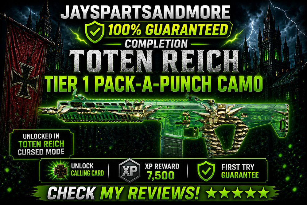 Toten Reich Tier 1 Cursed Pack a Punch Camo FAST Black Ops 7 BO7 Zombies NEW MAP