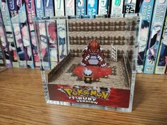 Pokemon Groudon Ruby Handmade Diorama – Gameboy / Retro Gaming Cube – Fanart