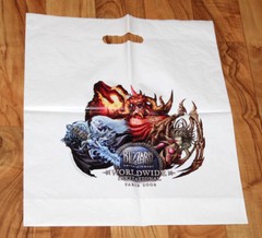 2008 Paris Blizzard Worldwide Invitational Plastic Bag Starcraft Warcraft Diablo