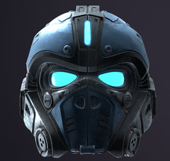 Gears of War Clayton Carmine Helmet – 3D Printed Finished/DIY Piece