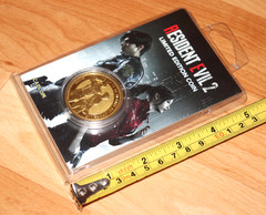 Resident Evil 2 Capcom Limited Edition Coin Gold Edition Collectible PS4 Xbox